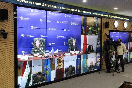 Брифинг начальника Объединенного штаба ОДКБ о готовности органов управления и формирований сил и средств системы коллективной безопасности ОДКБ к проведению совместного оперативно-стратегического учения ’’Боевое братство -2021’’